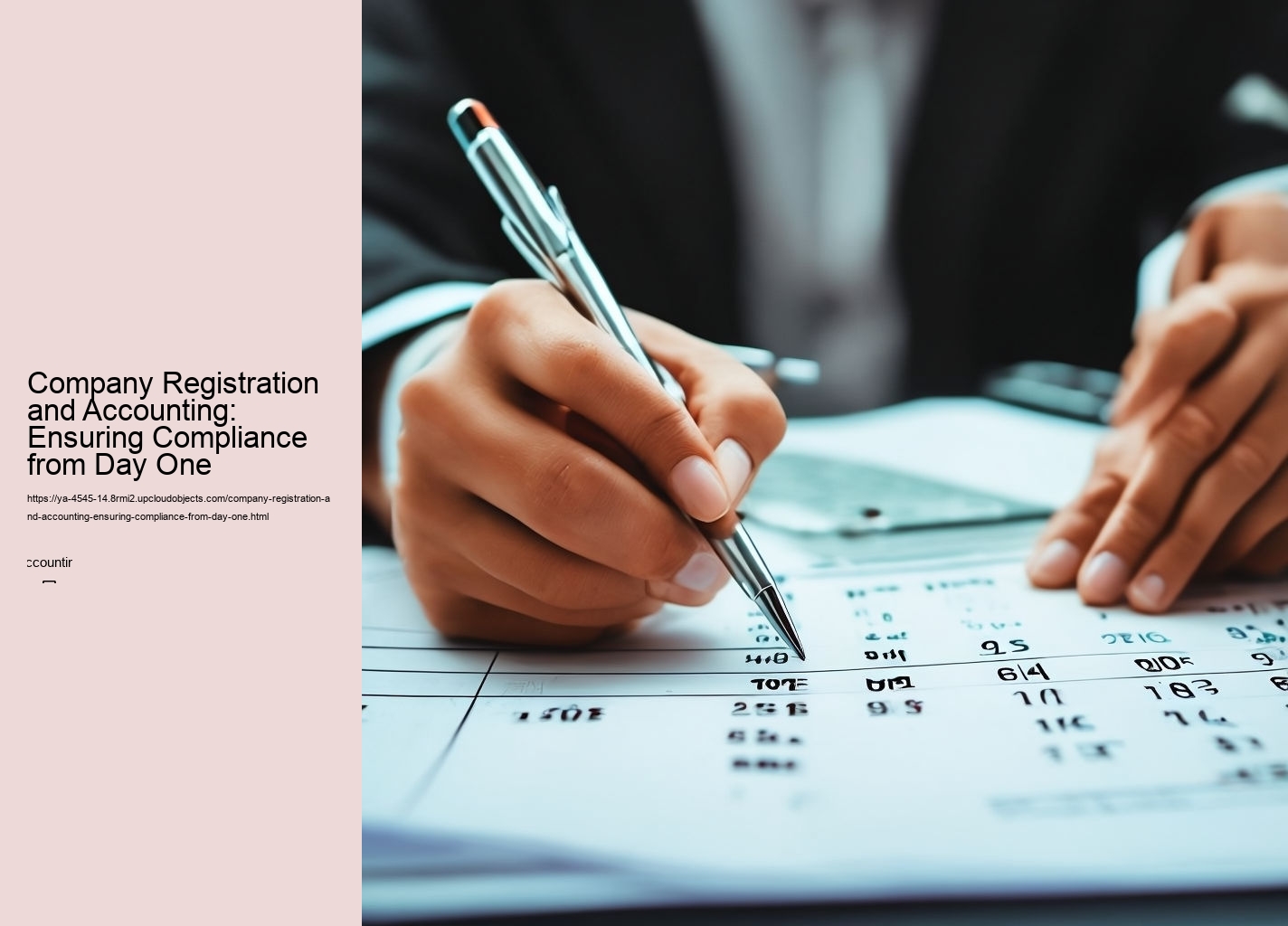 Company Registration and Accounting: Ensuring Compliance from Day One