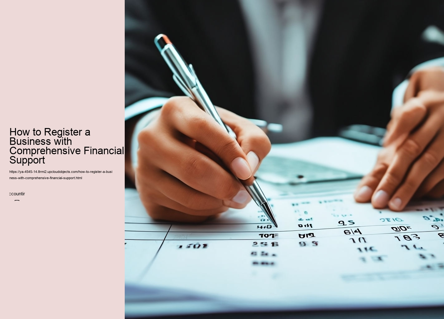 How to Register a Business with Comprehensive Financial Support